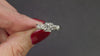 VINTAGE DIAMOND ENGAGEMENT RING MID CENTURY ILLUSION 14k WHITE GOLD ROUND ESTATE