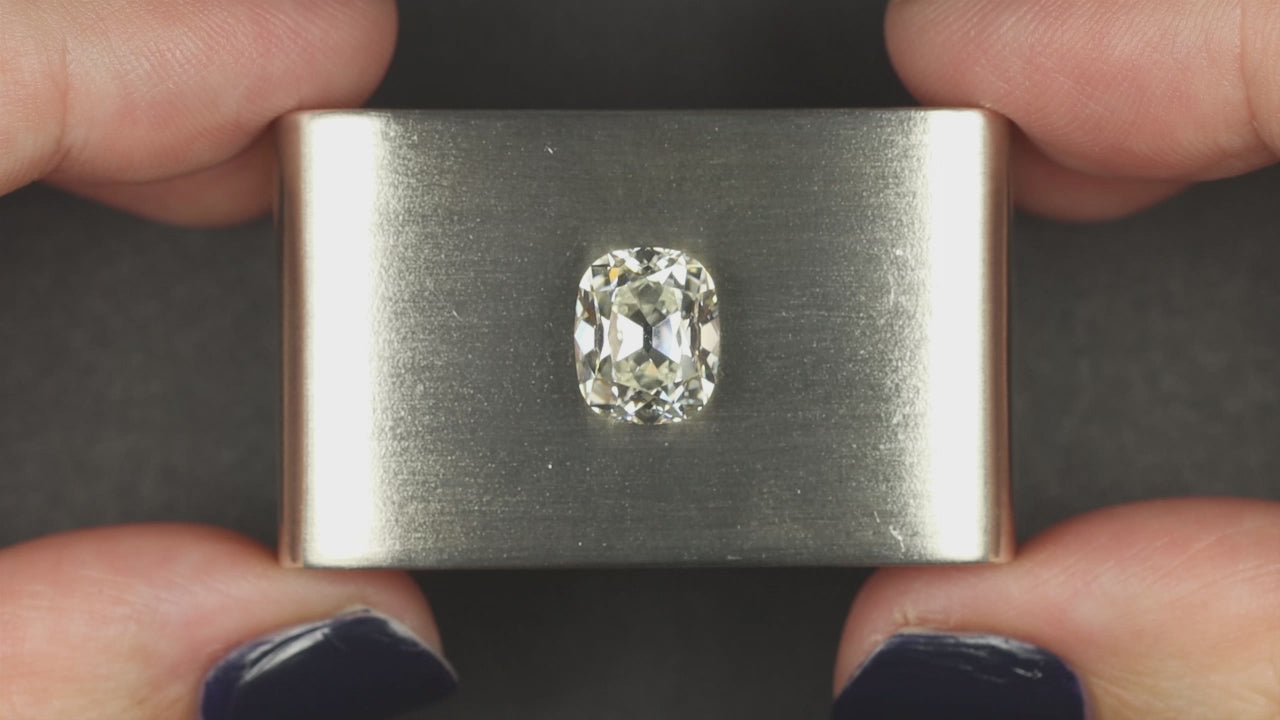 3.5 CARAT OLD MINE CUT DIAMOND GIA CERTIFIED J VS1 ELONGATED CUSHION BRILLIANT
