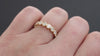 3/4ct NATURAL DIAMOND WEDDING RING PLATINUM BAND BEZEL HALF ETERNITY 