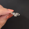 PRINCESS CUT DIAMOND ENGAGEMENT RING IGI CERTIFIED H SI1 SOLITAIRE WHITE GOLD