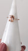 2.3c MORGANITE ENGAGEMENT RING DIAMOND PAVE BAND OVAL CUT ROSE GOLD PINK CLASSIC