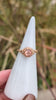 BLUSH PINK TOURMALINE SOLITAIRE RING NATURAL ROUND FILIGREE VINTAGE STYLE 14k