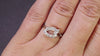 MID CENTURY VINTAGE DIAMOND COCKTAIL RING PLATINUM E-G VS MARQUISE ROUND NATURAL