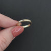 CLASSIC 14k YELLOW GOLD WEDDING BAND RING SIMPLE STACKING THIN MILGRAIN PLAIN