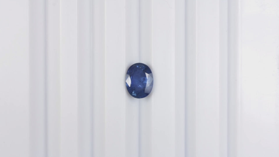 2.29ct NATURAL SAPPHIRE OVAL SHAPE CUT LOOSE EARTH MINED GEMSTONE BLUE