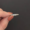 VINTAGE DIAMOND PLATINUM WEDDING BAND STACKING RING ART DECO CHANNEL SETTING