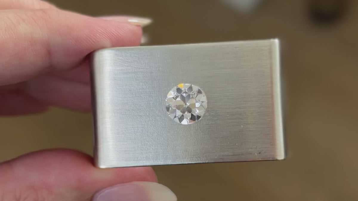LAB CREATED 2.5ct E VVS2 OLD EUROPEAN CUT DIAMOND IGI CERTIFIED LOOSE ENGAGEMENT