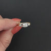 VINTAGE DIAMOND ENGAGEMENT RING G-H VS OLD EUROPEAN CUT TWO TONE GOLD NATURAL