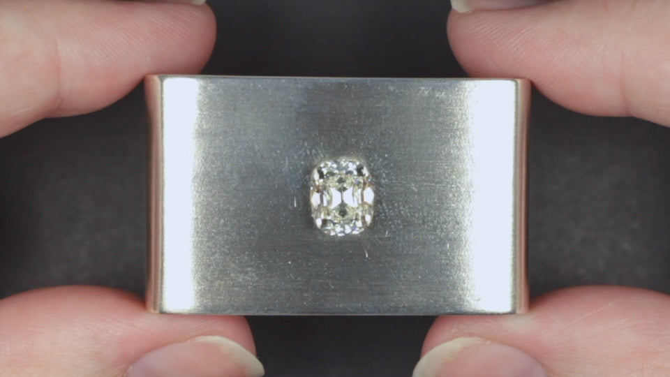 2 CARAT J VVS1 GIA CERTIFIED OLD MINE CUT DIAMOND ELONGATED CUSHION BRILLIANT