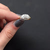 VINTAGE ENGRAVED DIAMOND ENGAGEMENT RING HANDMADE TWO TONE GOLD OLD CUT 0.2 G VS