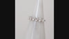1.20ct HEART SHAPE DIAMOND WEDDING BAND EAST WEST RING 14k WHITE GOLD STACKING