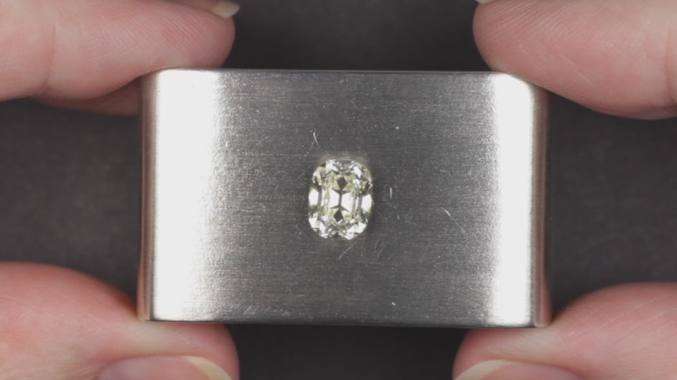 1.73ct OLD MINE CUT DIAMOND GIA CERTIFIED M VVS2 ELONGATED CUSHION BRILLIANT