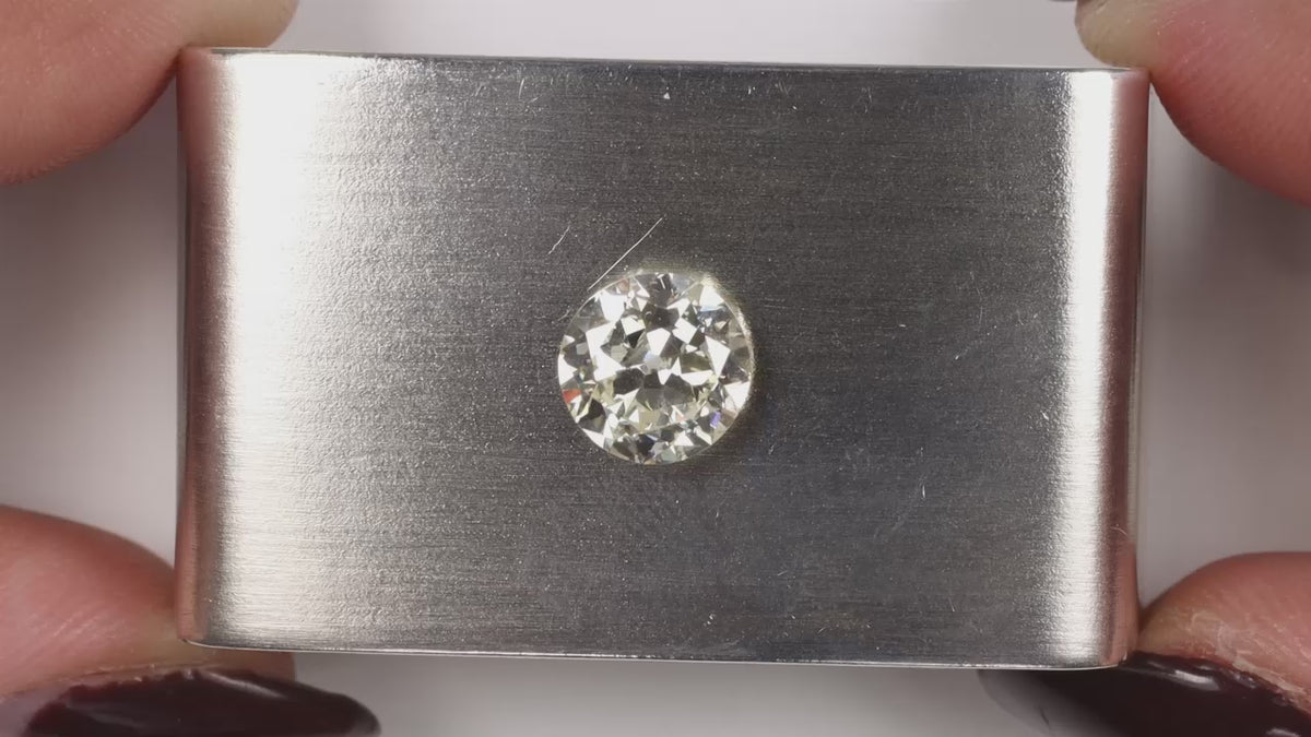 2.06ct OLD EUROPEAN CUT DIAMOND Q-R SI2 VINTAGE NATURAL LOOSE 2 CARAT ENGAGEMENT