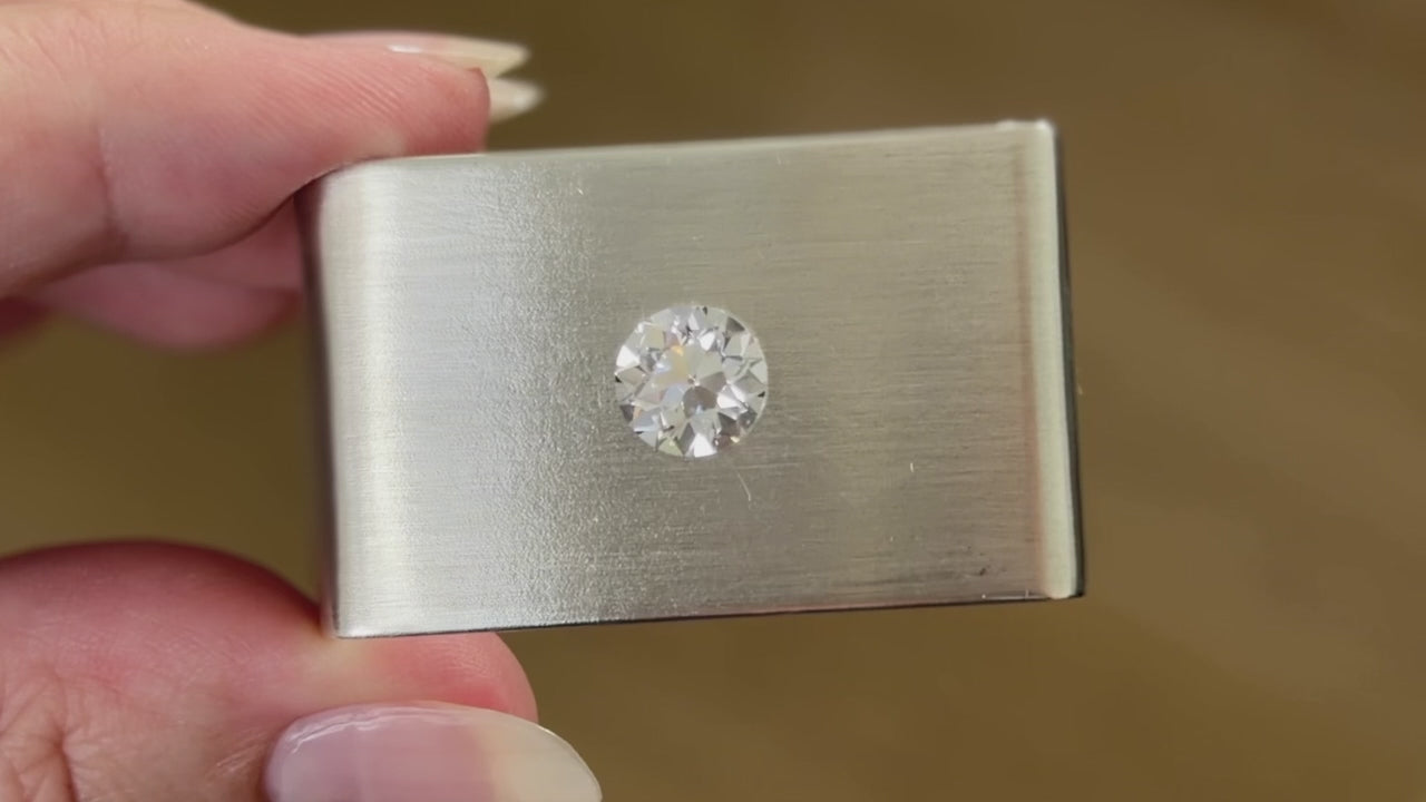 2.16ct D VVS2 OLD EUROPEAN CUT LAB CREATED DIAMOND IGI CERTIFIED 2ct LOOSE 