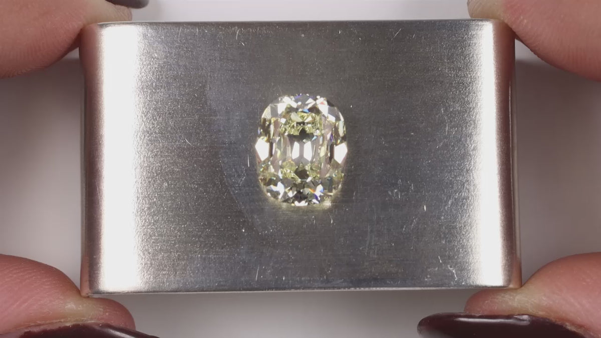 GIA CERTIFIED 4 CARAT U-V VS1 OLD MINE CUT DIAMOND VINTAGE STYLE LOOSE NATURAL