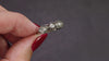 ANTIQUE ART NOUVEAU DIAMOND RING OLD MINE CUT 18k YELLOW GOLD SILVER NATURAL