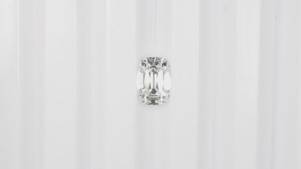 2ct OLD MINE CUT LAB CREATED DIAMOND IGI CERTIFIED E VS1 LONG CUSHION BRILLIANT