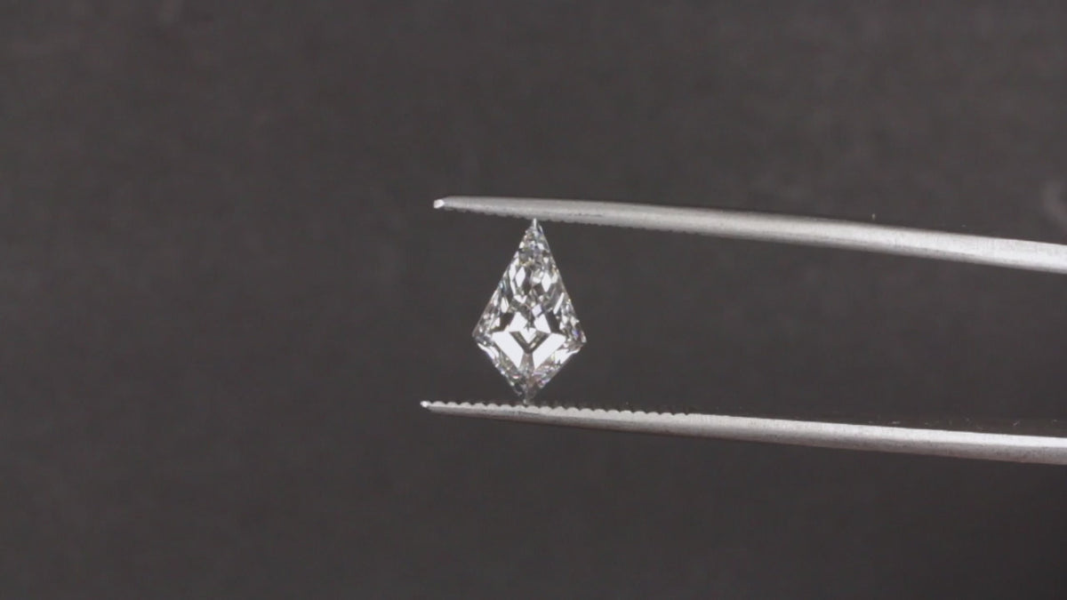 1.72ct D VVS2 LAB CREATED DIAMOND KITE SHAPE IGI CERTIFIED GEOMETRIC LOOSE 1.70
