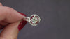 OLD EUROPEAN CUT DIAMOND RUBY ENGAGEMENT RING VINTAGE STYLE HALO ART DECO TARGET