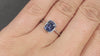 2ct CEYLON SAPPHIRE ENGAGEMENT RING VINTAGE STYLE PLATINUM SOLITAIRE BEZEL