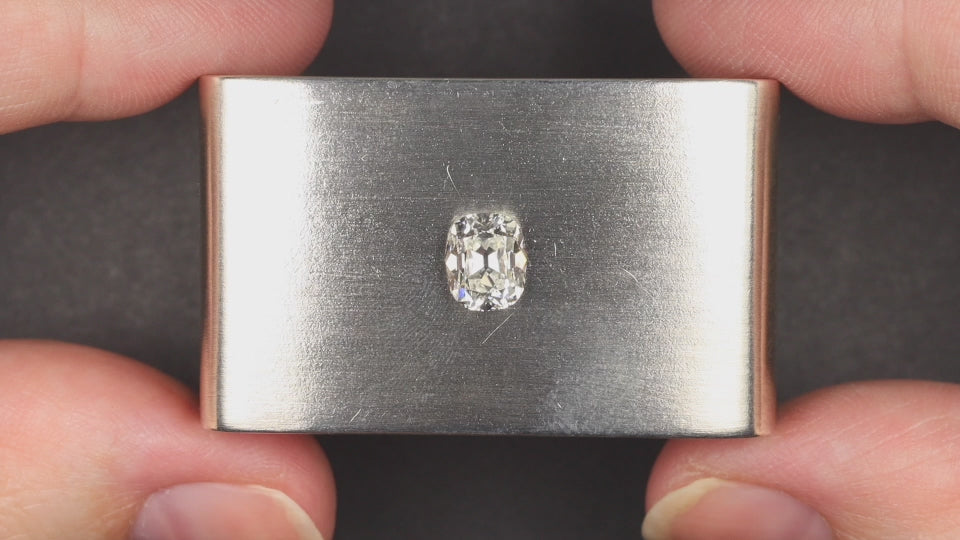 1.28c H VVS2 GIA CERTIFIED OLD MINE CUT DIAMOND NATURAL ENGAGEMENT LOOSE CUSHION