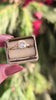 1.77ct OLD MINE CUT DIAMOND RING CUSHION SHAPE 18k BEZEL MILGRAIN VINTAGE STYLE