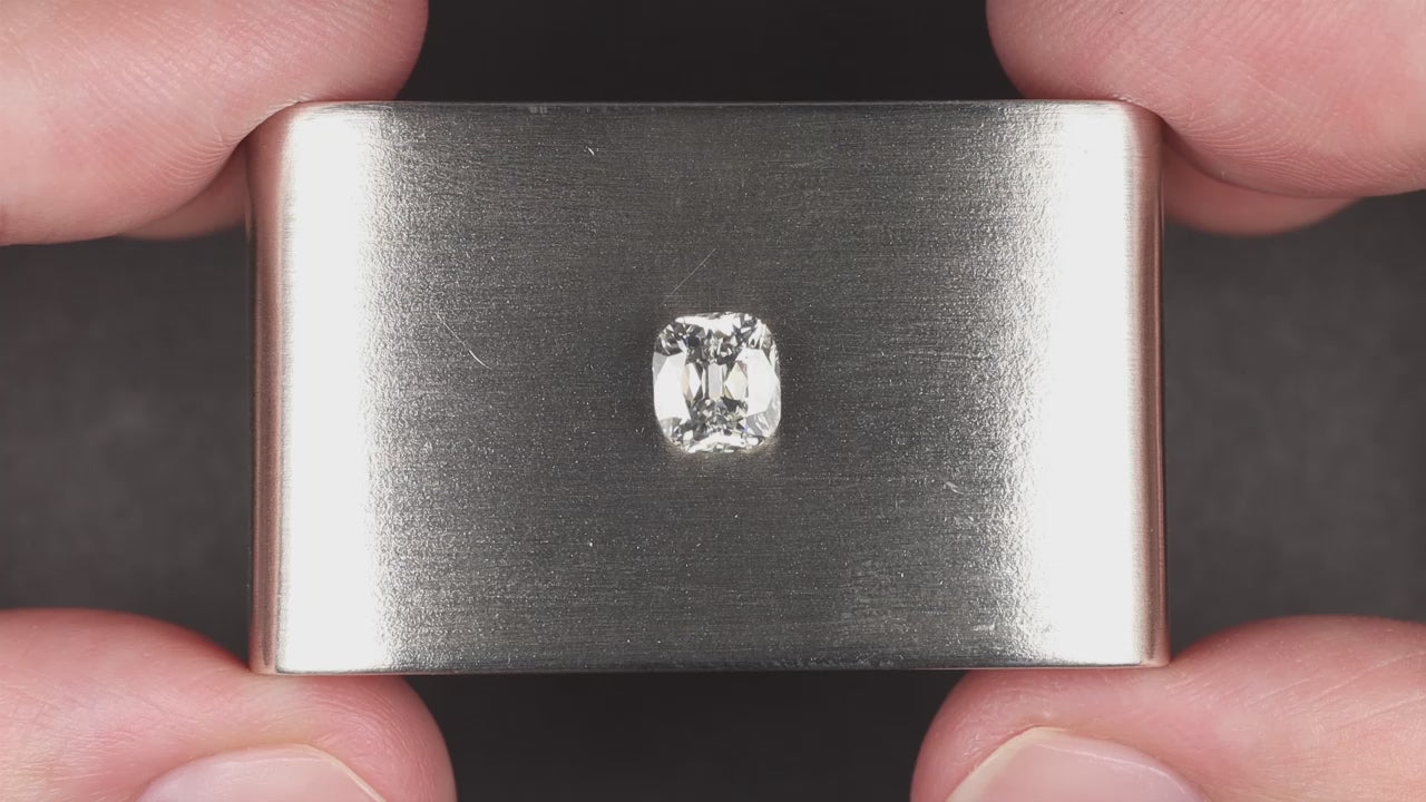 1.21ct OLD MINE CUT DIAMOND GIA CERTIFIED K SI1 ELONGATED CUSHION BRILLIANT