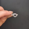 VINTAGE STYLE 6.5mm RING MOUNT SETTING DIAMOND 14k WHITE GOLD ROUND FILIGREE