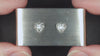 2ct HEART SHAPE GIA CERTIFIED DIAMOND STUD EARRINGS LOOSE NATRUAL PAIR 2 CARAT