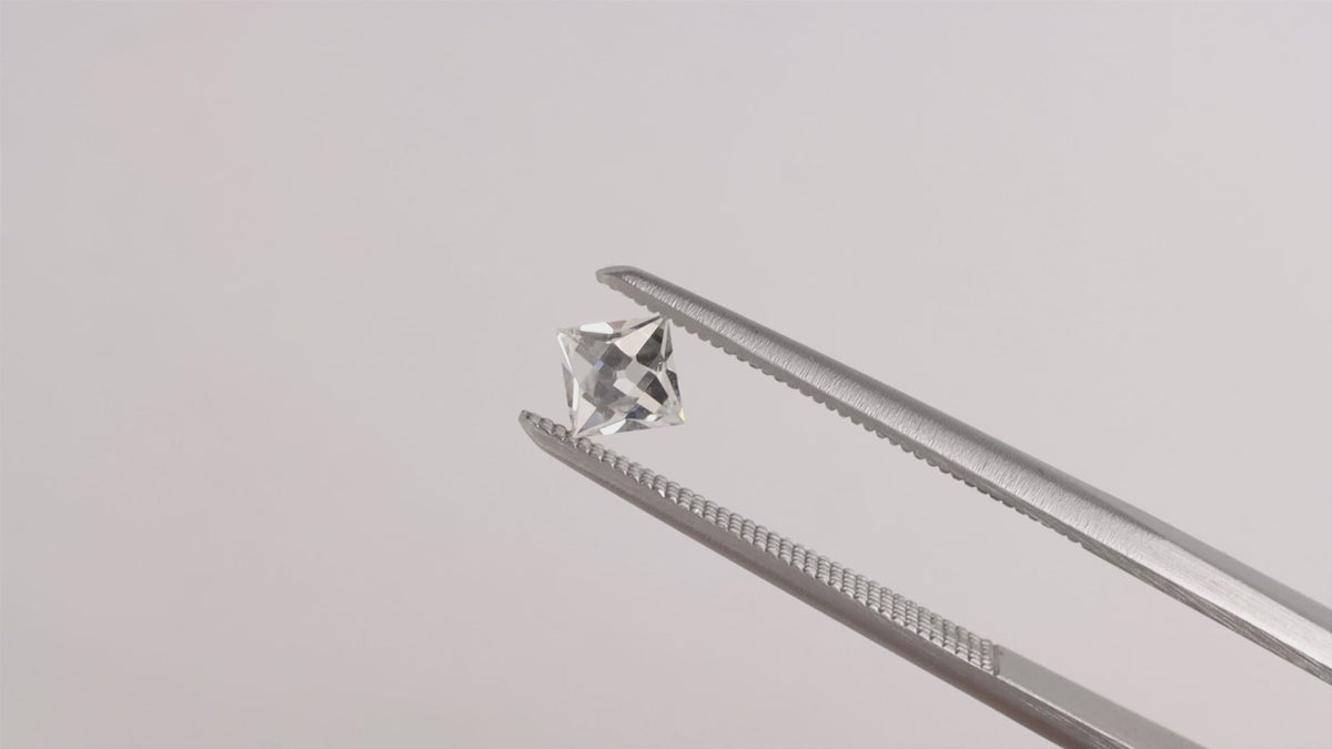 NATURAL 0.34ct F-G VS1 ANTIQUE STYLE FRENCH CARRE CUT DIAMOND SQUARE 1/3ct LOOSE