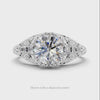 VINTAGE STYLE DIAMOND ENGAGEMENT RING SETTING ART NOUVEAU FILIGREE MOUNT ROUND
