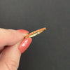 CARNELIAN 14K YELLOW GOLD ETERNITY RING STACKING WEDDING BAND NATURAL - Size 6