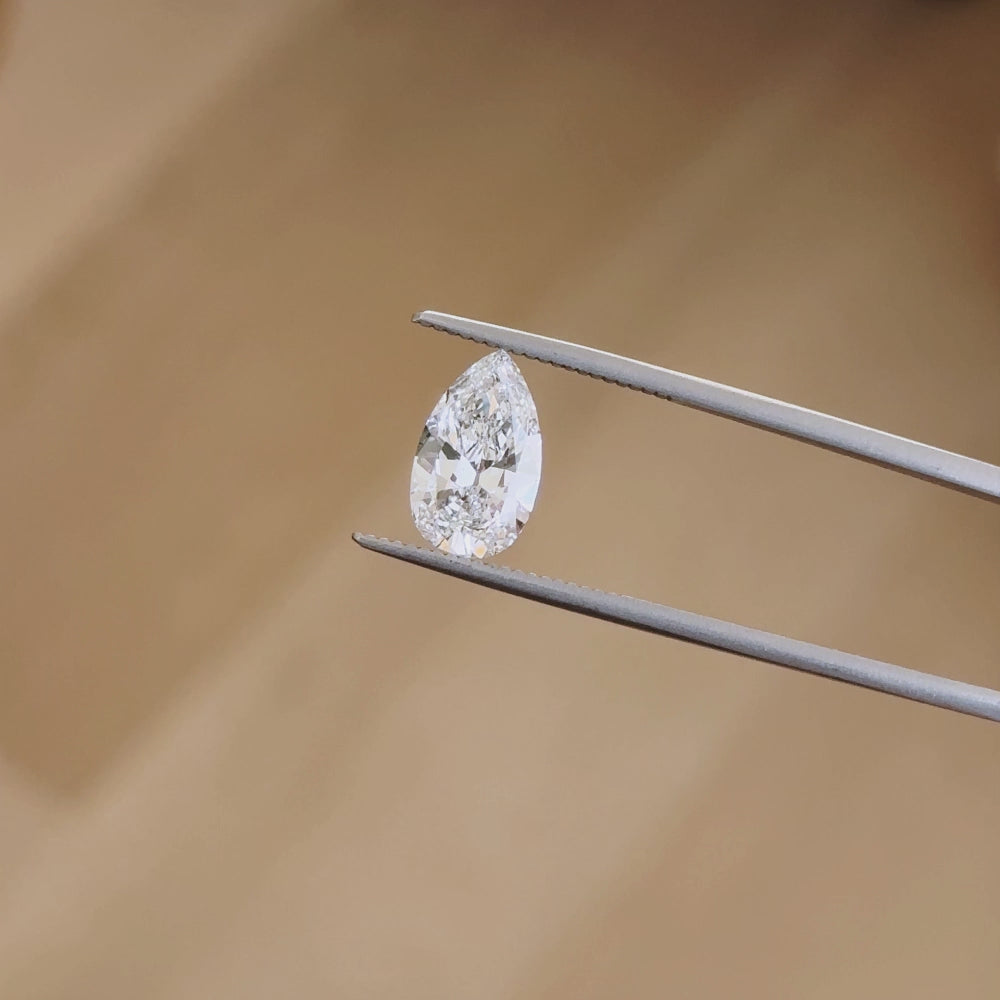 2.31 VINTAGE PEAR SHAPE DIAMOND G SI2 LOOSE NATURAL ESTATE ENGAGEMENT 2.5 CARAT