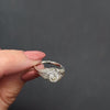 OLD EUROPEAN CUT DIAMOND ENGAGEMENT RING 0.65ct G VS VINTAGE FILIGREE WHITE GOLD