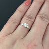 VINTAGE DIAMOND ENGAGEMENT RING 1/2ct OLD EUROPEAN CUT PLATINUM CLASSIC ESTATE