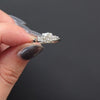 VINTAGE DIAMOND PLATINUM ENGAGEMENT RING 0.80ct F-G VS1 ROUND CUT ESTATE CLASSIC