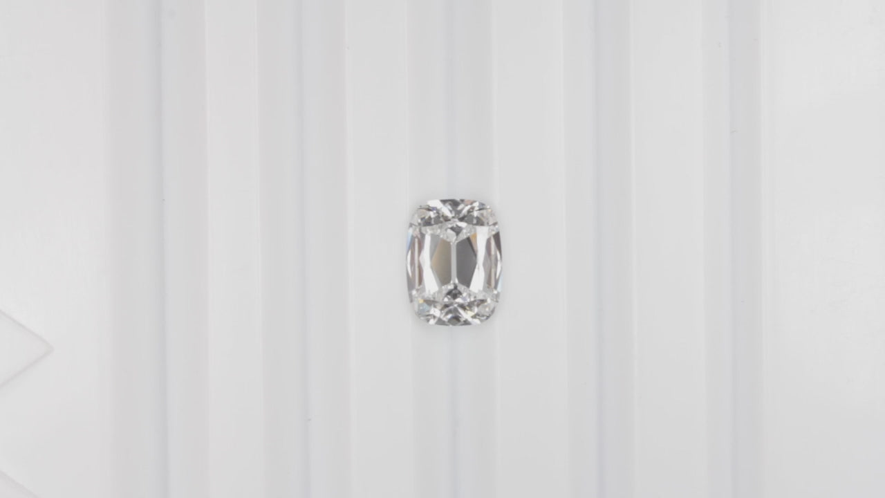 3 CARAT OLD MINE CUT LAB CREATED DIAMOND CERTIFIED E VS2 CUSHION BRILLIANT 3ct