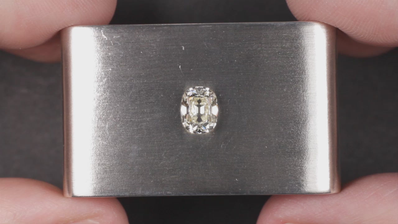 1.13ct OLD MINE CUT DIAMOND GIA CERTIFIED M VVS2 ELONGATED CUSHION BRILLIANT