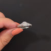 VINTAGE STYLE DIAMOND ENGAGEMENT RING WHITE GOLD SOLITAIRE FILIGREE ROUND CUT