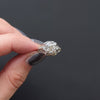 0.85ct I VS2 OLD EUROPEAN CUT DIAMOND ENGAGEMENT RING PLATINUM VINTAGE FILIGREE