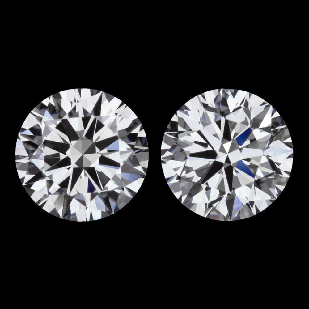 2.27 CARAT LAB CREATED DIAMOND STUD EARRINGS CERTIFIED E VS1 PAIR IDEAL ROUND
