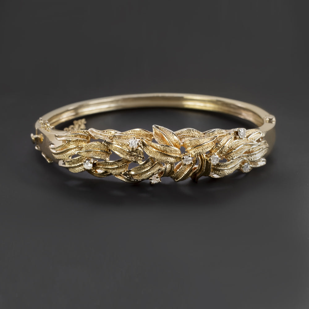 14k Rose Gold Filled Thick Hammered Cuff Bracelet (352.rgf) –  smallcombestudio