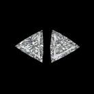 F-G VS2-SI1 TRILLION CUT NATURAL DIAMOND MATCHING PAIR STUD EARRINGS TRIANGLE