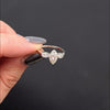 VINTAGE DIAMOND ENGAGEMENT RING 0.70ct G VS1 OLD MARQUISE CUT 3 STONE WHITE GOLD