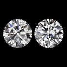1.89ct NATURAL DIAMOND STUD EARRINGS MATCHING PAIR ROUND BRILLIANT CUT 2 CARAT
