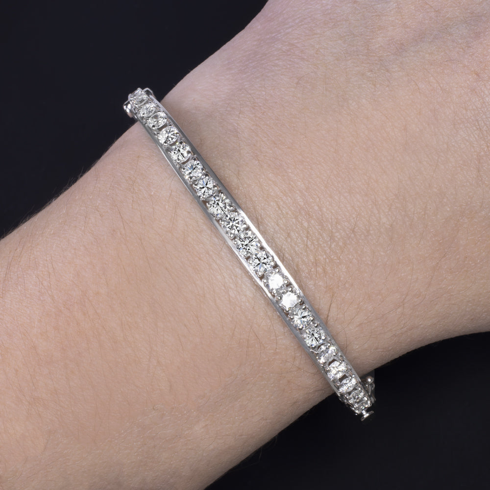 Vintage diamond bangle bracelet Clearance