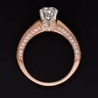 1.70ct NATURAL DIAMOND ROUND BRILLIANT CUT ENGAGEMENT RING ROSE GOLD SPLIT SHANK Ivy & Rose