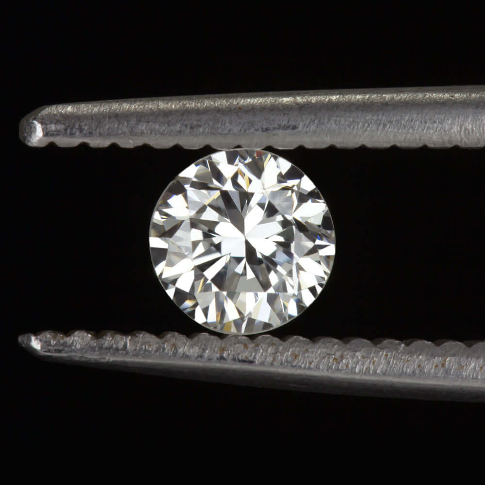 0.44ct VINTAGE ROUND BRILLIANT CUT F VS2 DIAMOND NATURAL LOOSE ESTATE 1/2 CARAT