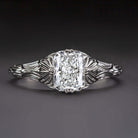 1 CARAT GIA CERTIFIED G SI2 DIAMOND ENGAGEMENT RING VINTAGE FILIGREE SOLITAIRE