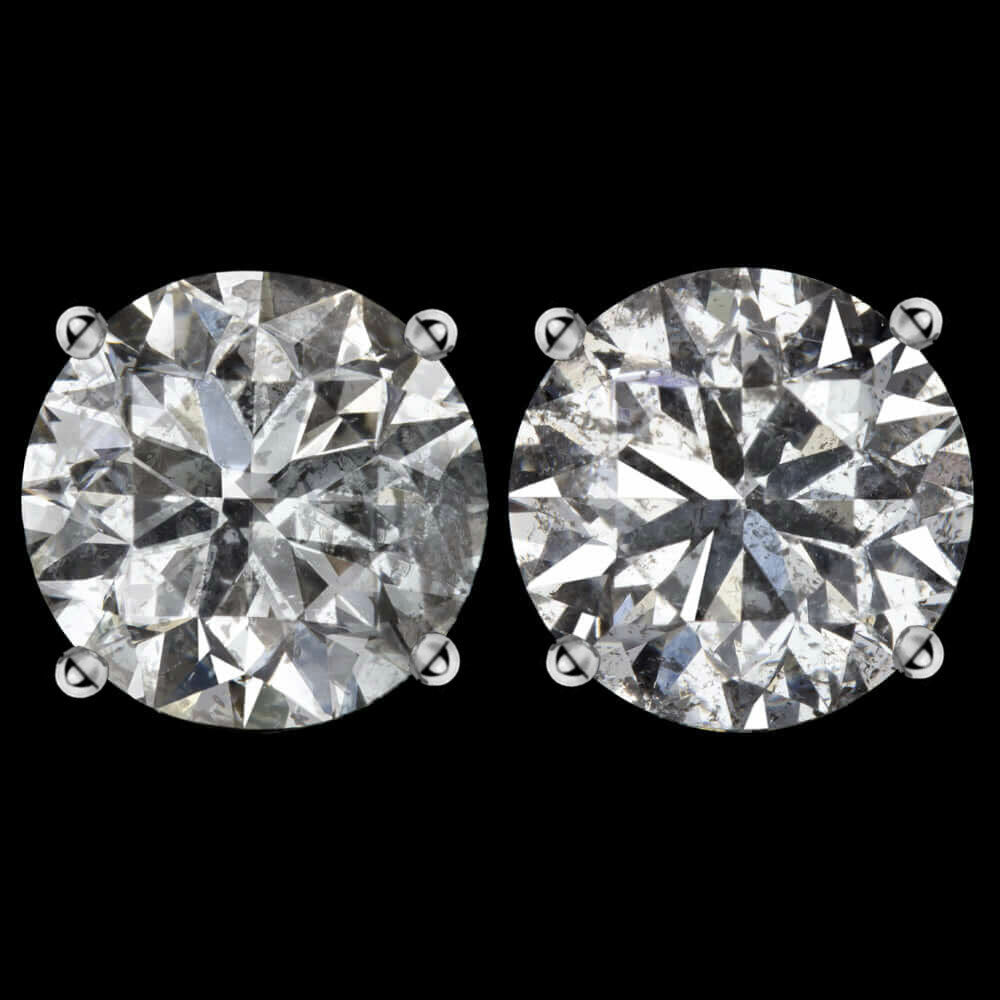 CARAT VERY GOOD CUT NATURAL DIAMOND STUD EARRINGS ROUND